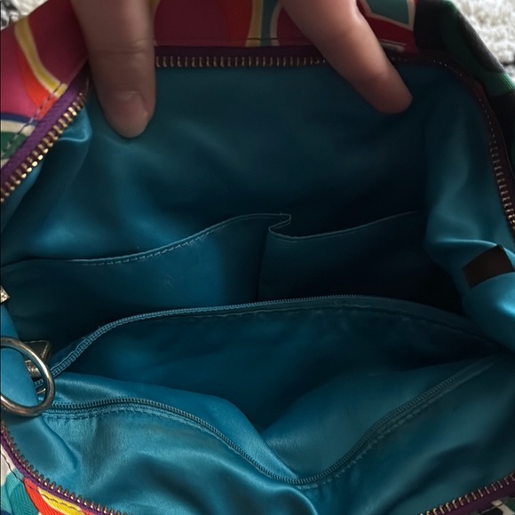 Coach Multicolor Poppy Collection Signature C Pattern Purse - Picture 14 of 15